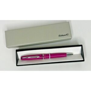 Pelikan Jazz Noble Elegance Pen Hot Pink Silver Twist Ballpoint